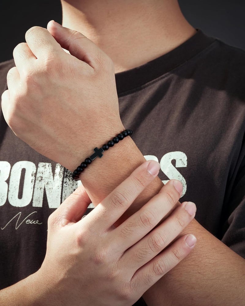 Tarsus Cross Bracelet for Men Teens, Cross Jewelry Christian Gifts for Easter, Christmas, Birthday, Religious ... - Image 3